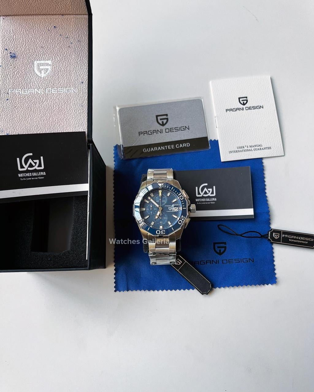 Pagani Design Aquaracer Chronograph Quartz (Blue Dial) PD1617 “DISCONTINUED”
