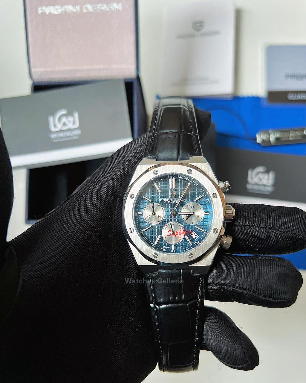Pagani Design Royal Oak Chronograph Quartz (Blue Dial) PD1707