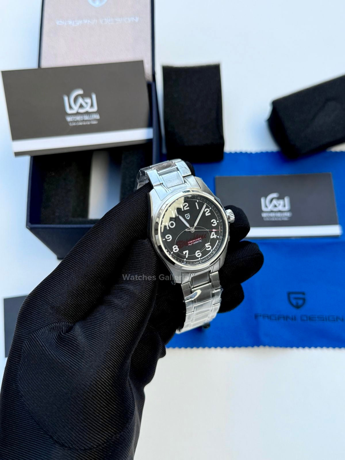 Pagani Design Spirit Pilot Automatic (Black) PD1717 Watches Galleria