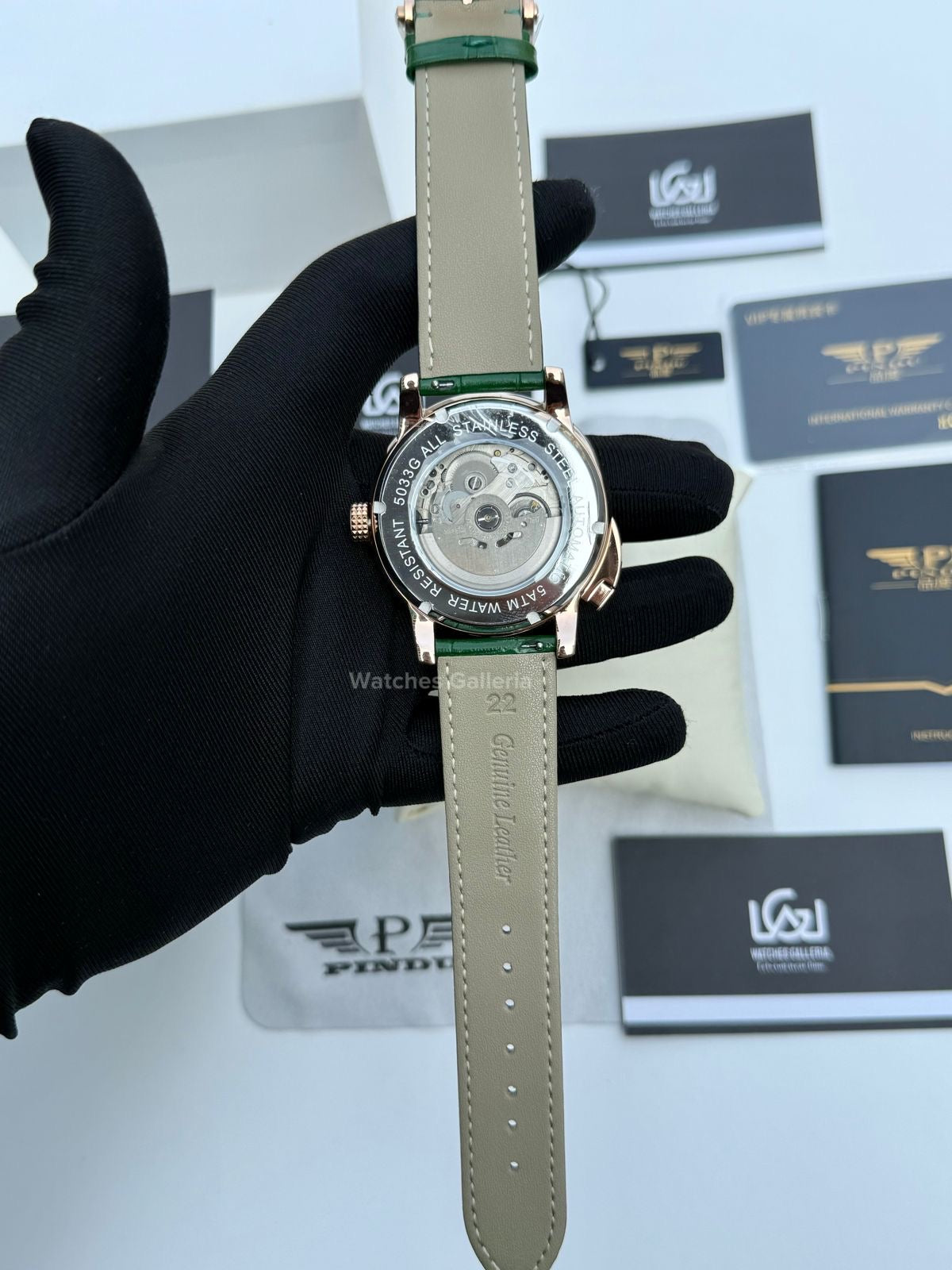 Pindu Design Casino Roulette Button Edition Automatic (Baguette Cut Diamonds) P6628 Watches Galleria