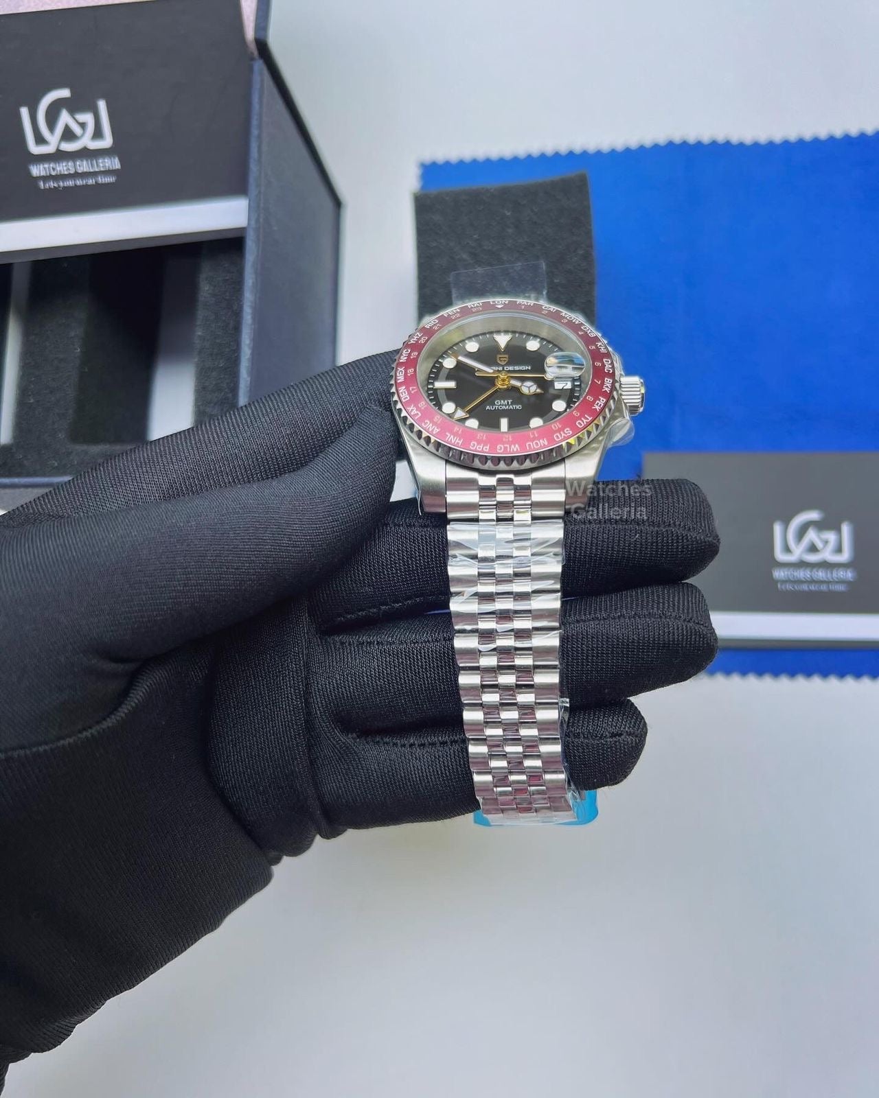 Pagani Design World Time GMT Automatic (Red) PD1758 Watches Galleria