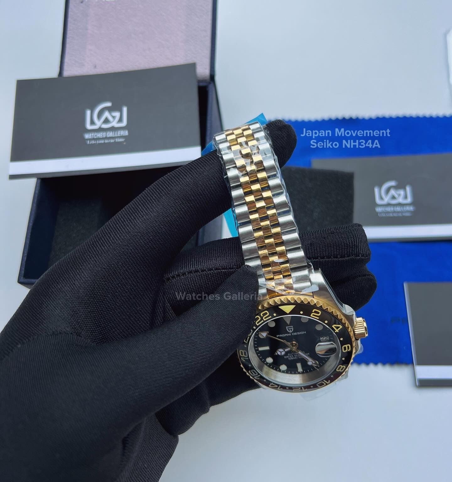 Pagani Design GMT Master II V5 Automatic Seiko NH34A (Two Tone) PD1662A âDISCONTINUEDâ