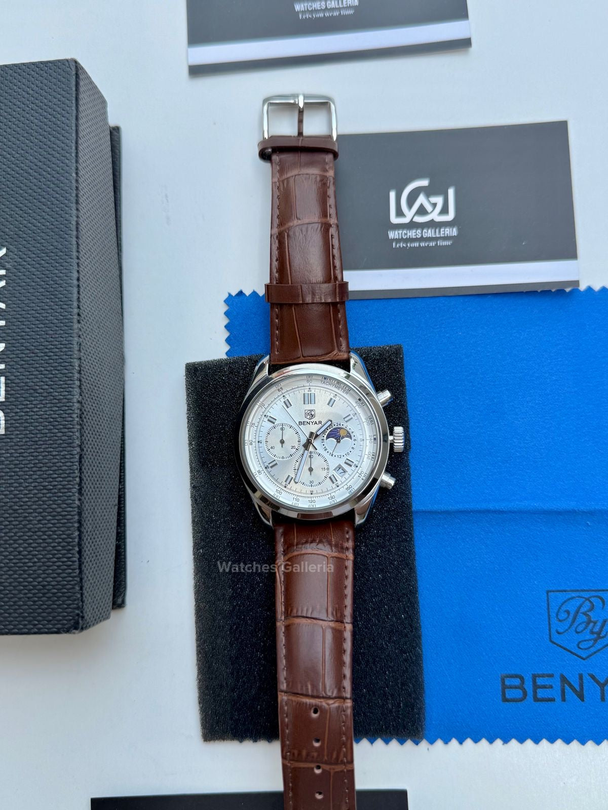 Benyar Classic Moonphase Quartz (Brown) BY5193 Watches Galleria