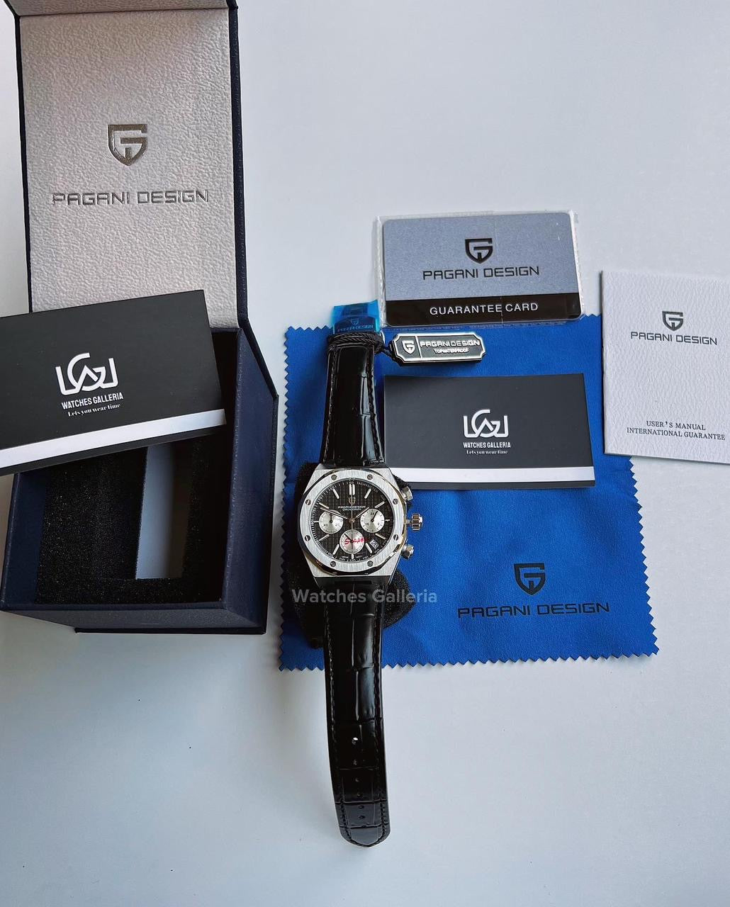 Pagani Design Royal Oak Chronograph Quartz (Black) PD1707