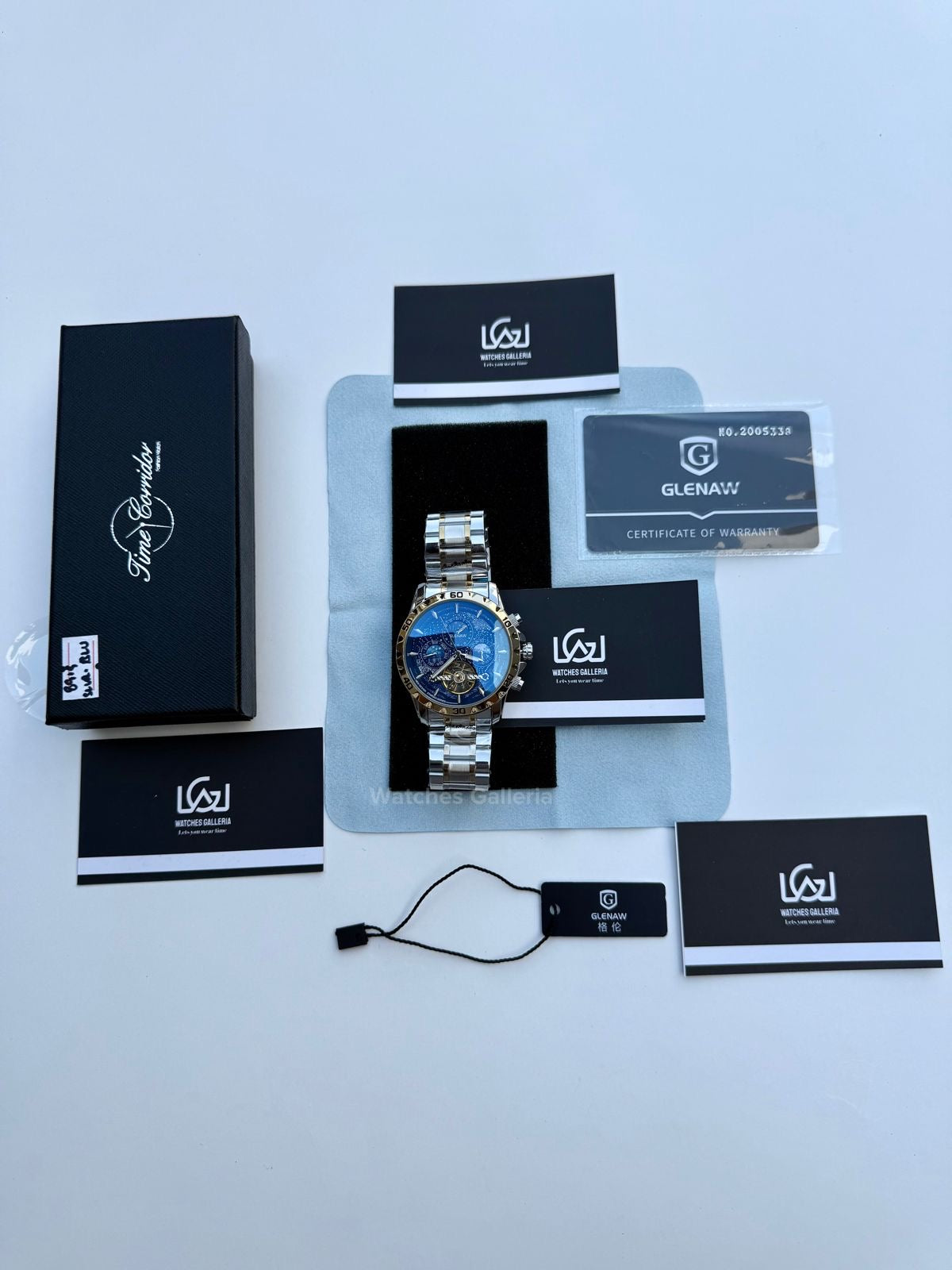 Glenaw Moonphase Automatic (Blue/Gold) GL8919 Watches Galleria