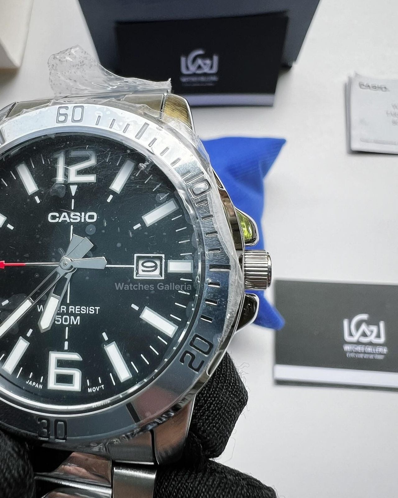 Casio Classic Date (Black) MTP-VD01D Watches Galleria