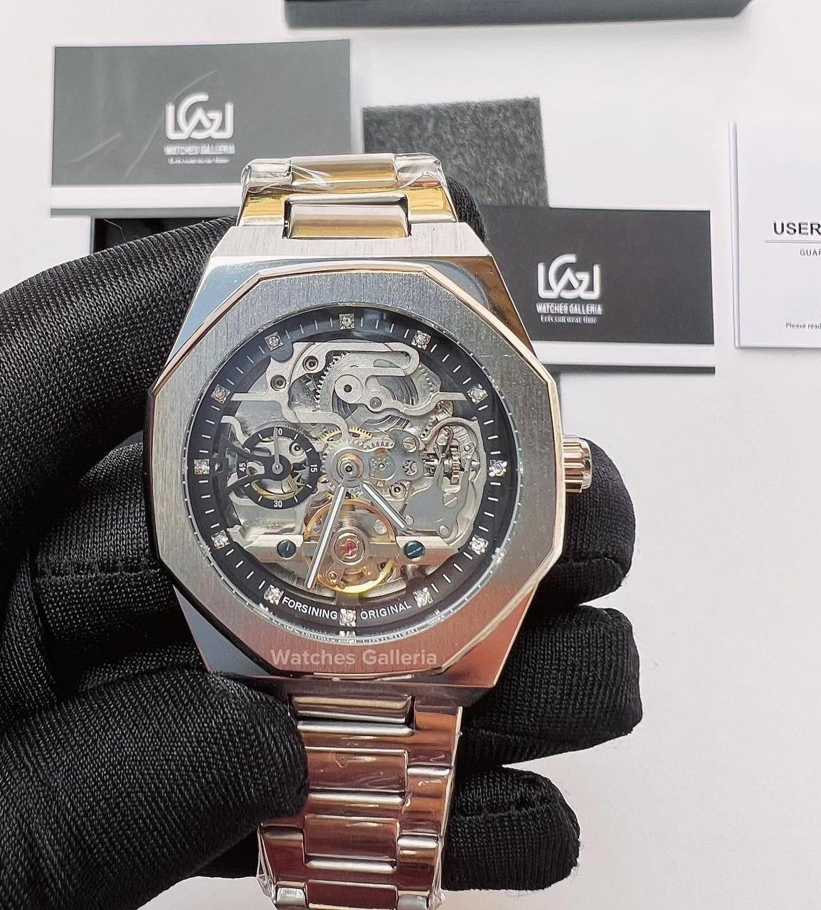 Forsining Royal Oak Skeleton Automatic (Silver) TM375G