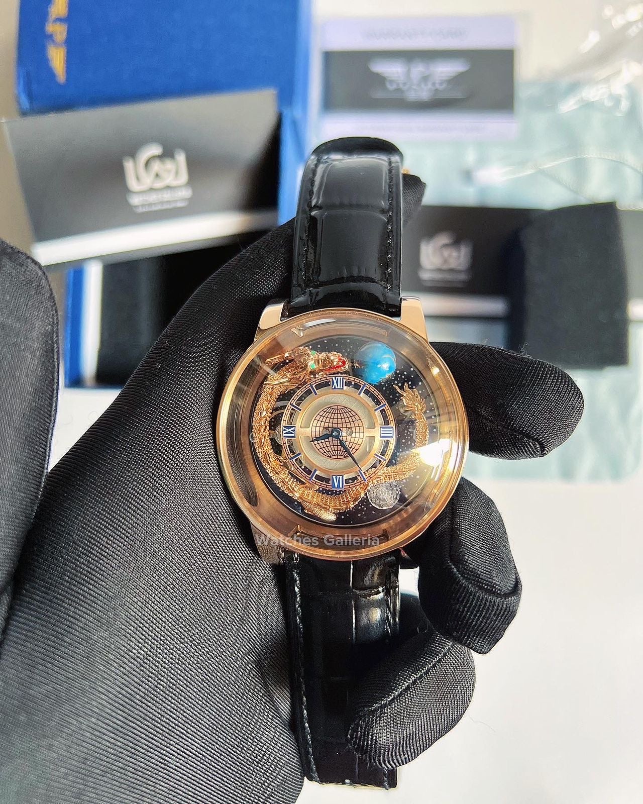 Pindu Design Astronomia Dragon Quartz (Rose Gold) P6532