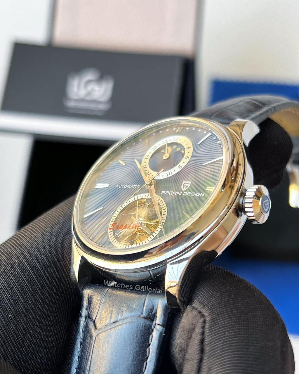 Pagani Design Cocktail Moonphase Tourbillon Automatic (Blue) PD1656 "DISCONTINUED"