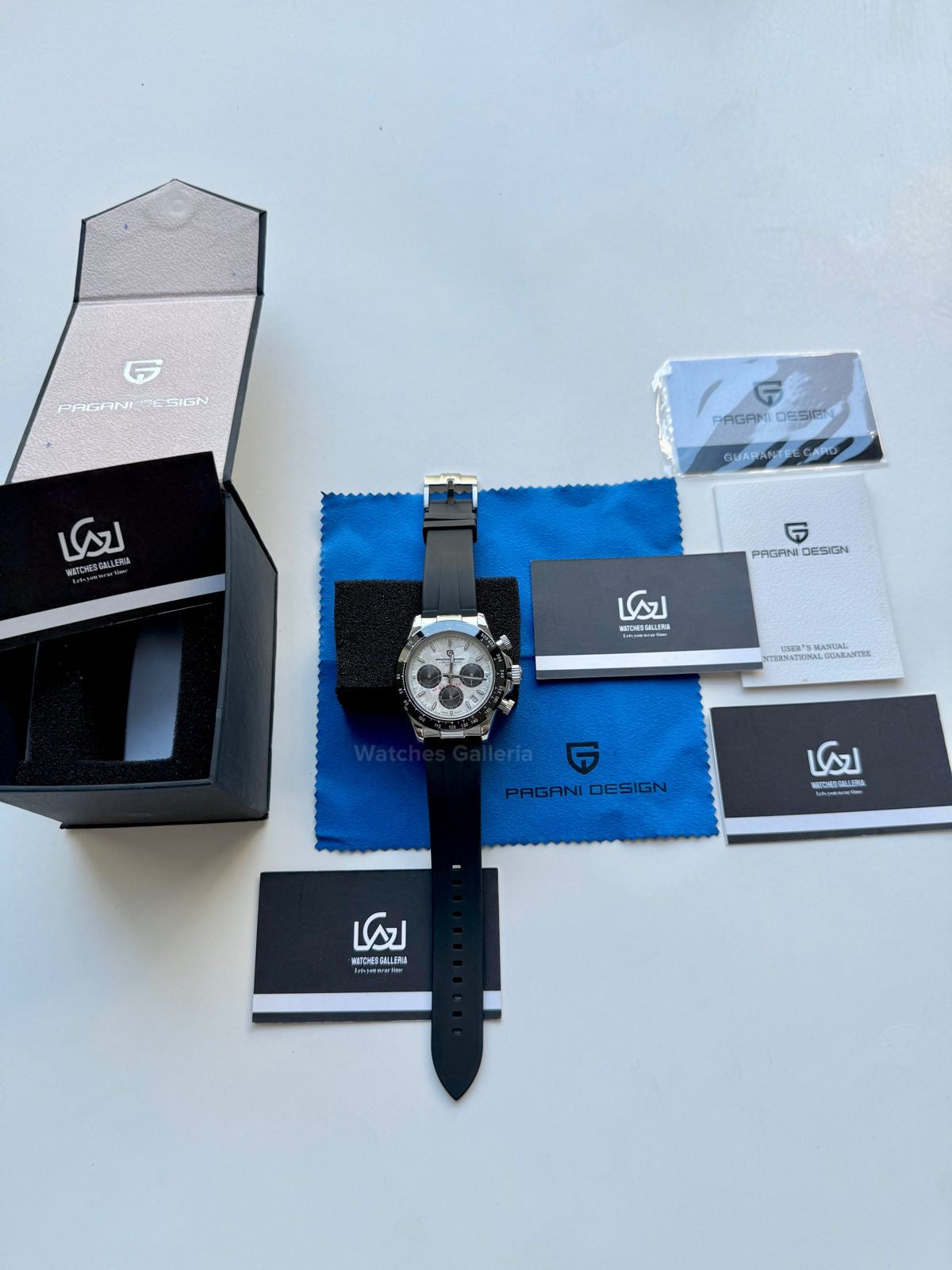 Pagani Design Daytona Quartz (White Meteorite) PD1664