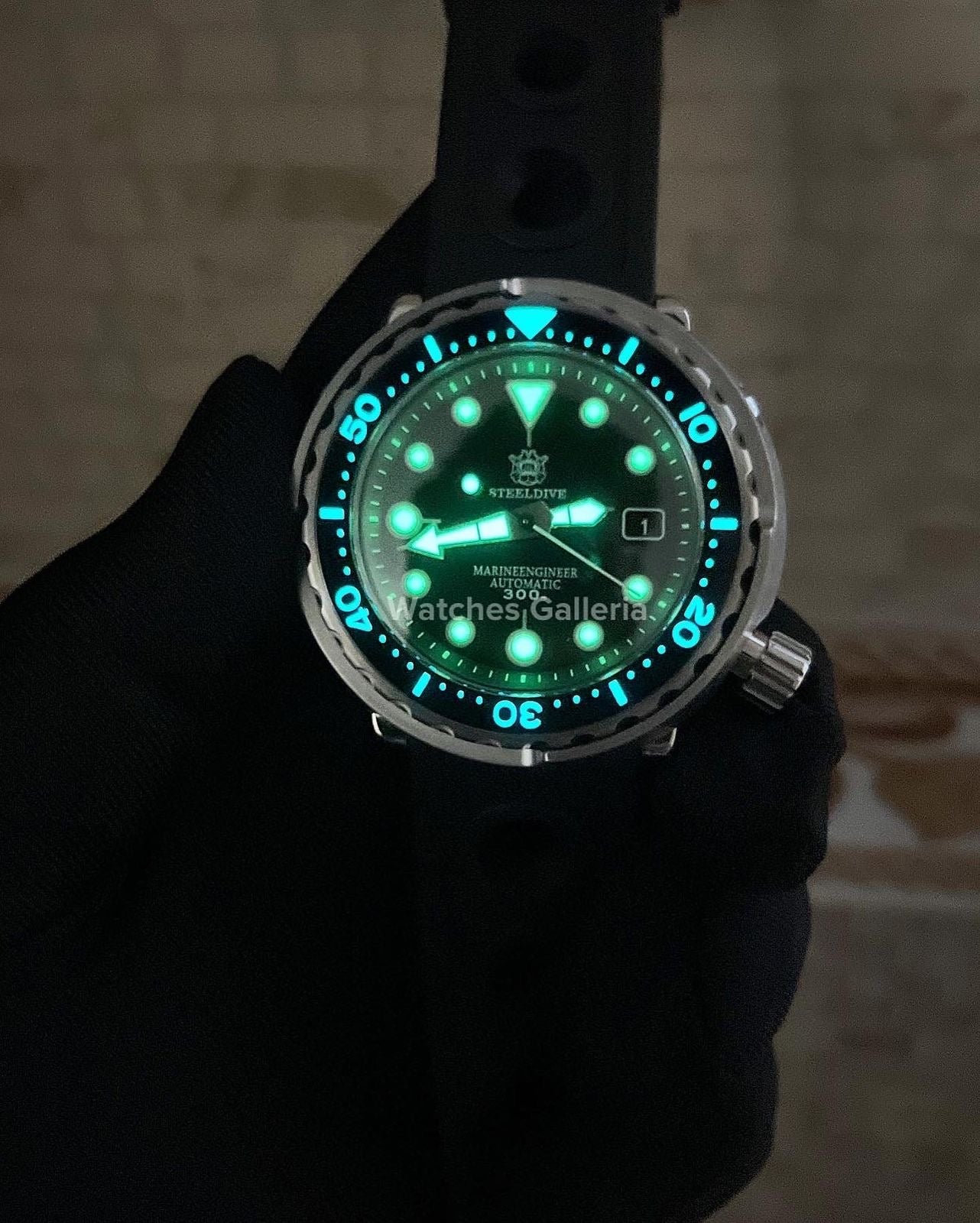 Steeldive Tuna Marineengineer Automotic (Black) SD1975
