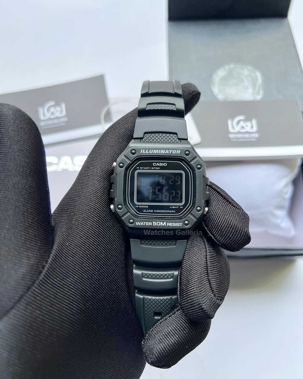 Casio Digital Watch (Black) W218H