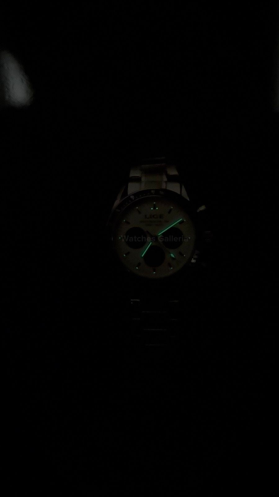 Lige Speedmaster Quartz (White/Black) Lige89137 Watches Galleria © Copyrights All Right Reserved