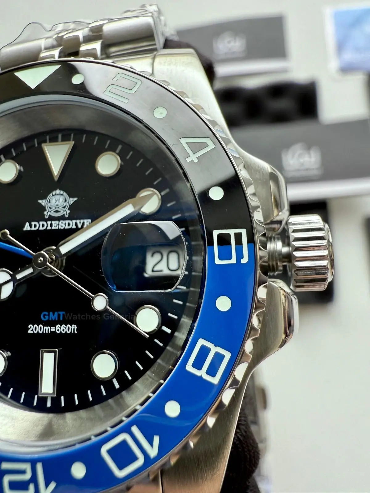 Addiesdive GMT Master Quartz (Batgirl) AD2050 Watches Galleria Š Copyrights All Right Reserved