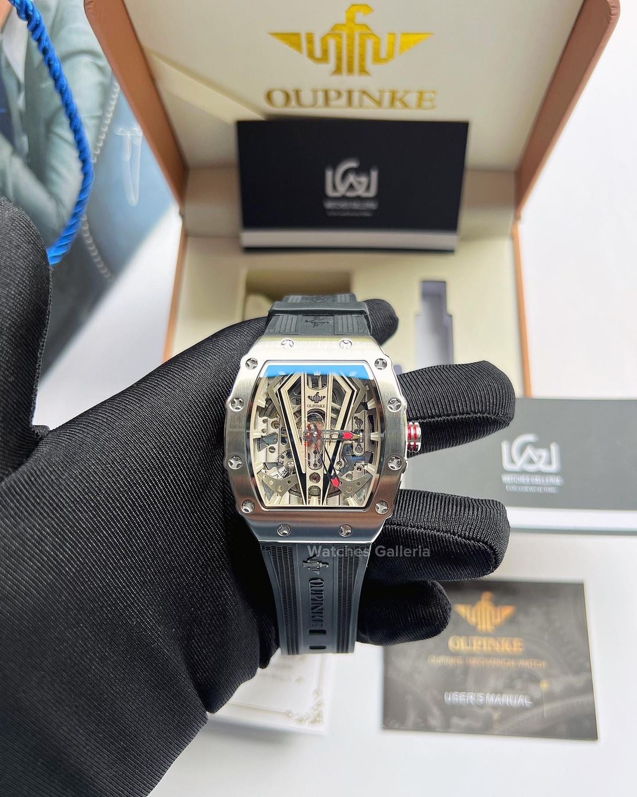 Oupinke Tonneau Skeleton Automatic (Silver/Black) Oupinke3179