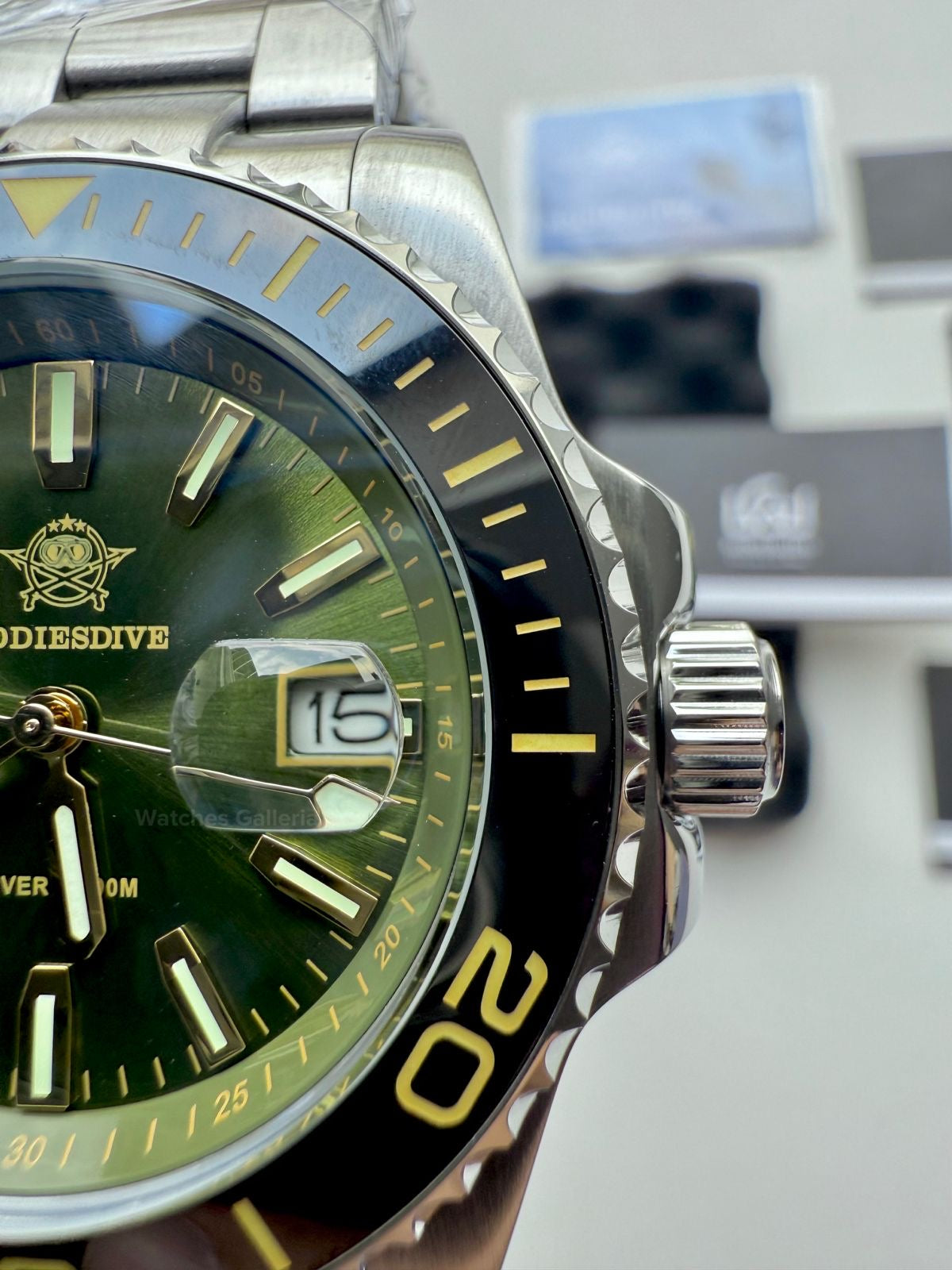 Addiesdive Submariner Quartz (Green) AD2510 Watches Galleria © Copyrights All Right Reserved