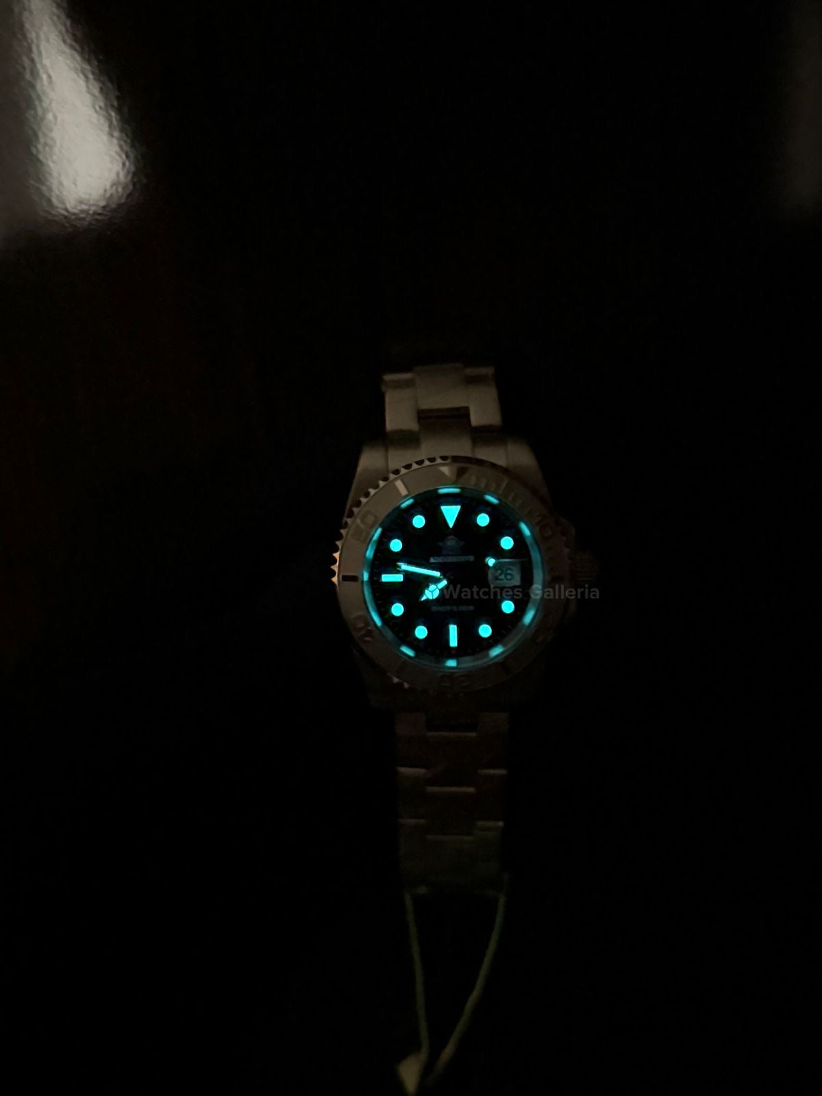 Addiesdive Yachtmaster Black Quartz (Silver Bezel) MY-H3-C Watches Galleria Š Copyrights All Right Reserved