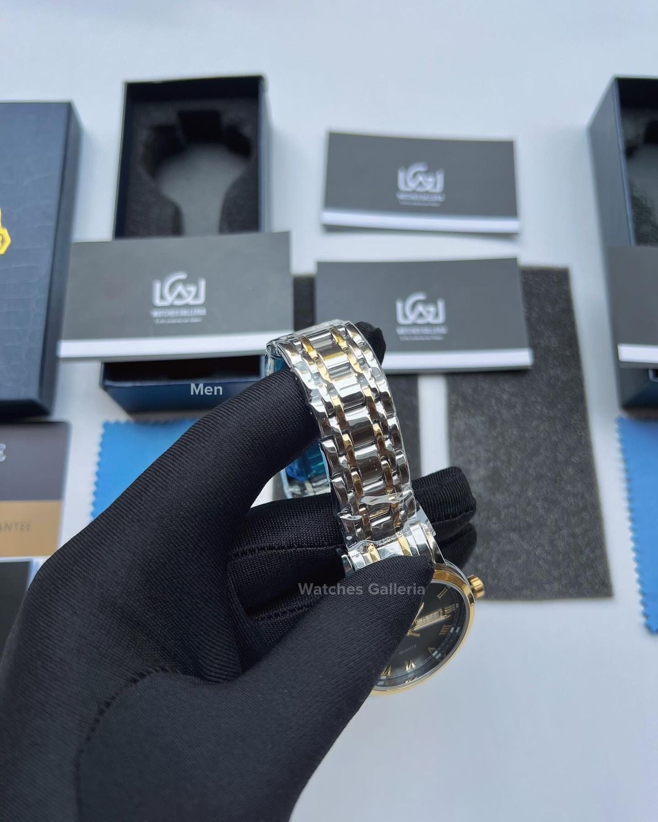 Lige Date Day Couple Watch (Gold/Black) Lige9846 Lige10007L