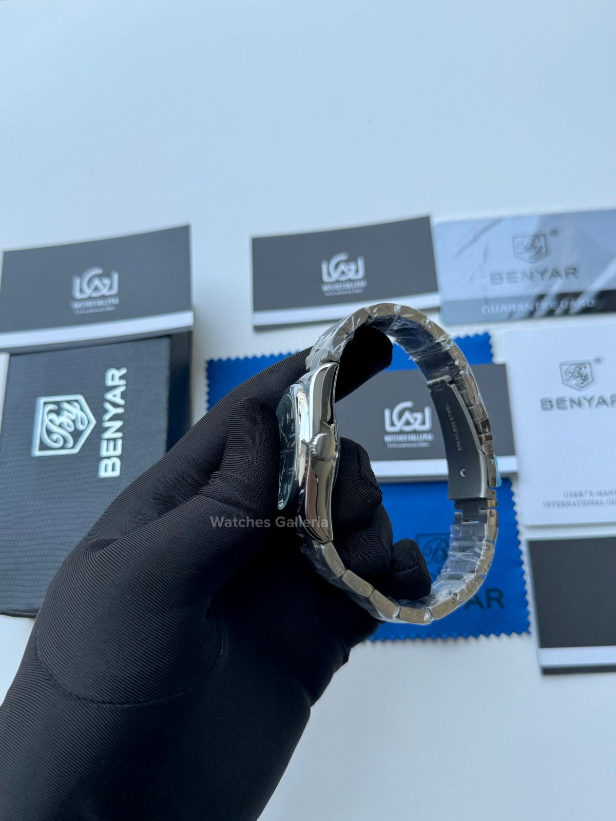 Benyar Oyster Perpetual Automatic (Black) BY5185 Watches Galleria