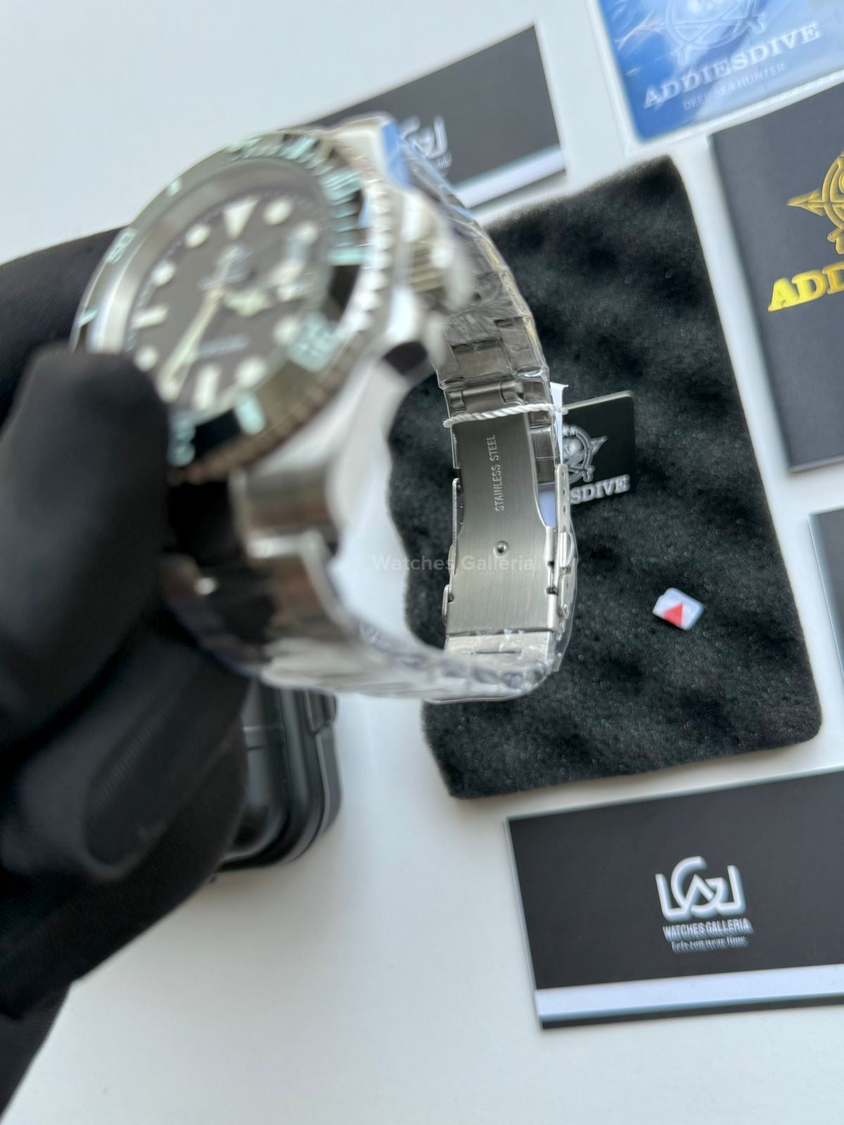 Addiesdive Submariner (Black) Quartz MY-H3-2QZ Watches Galleria