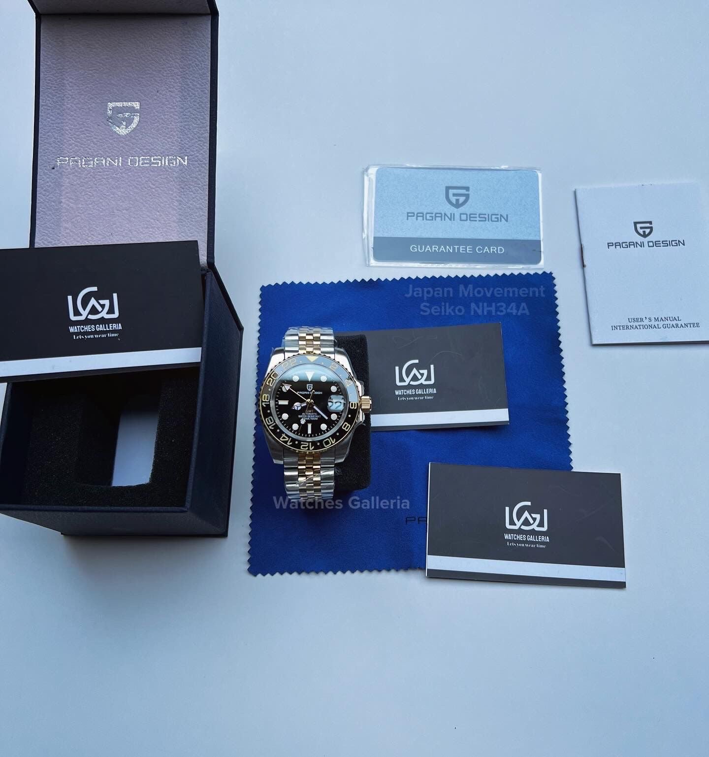 Pagani Design GMT Master II V5 Automatic Seiko NH34A (Two Tone) PD1662A âDISCONTINUEDâ