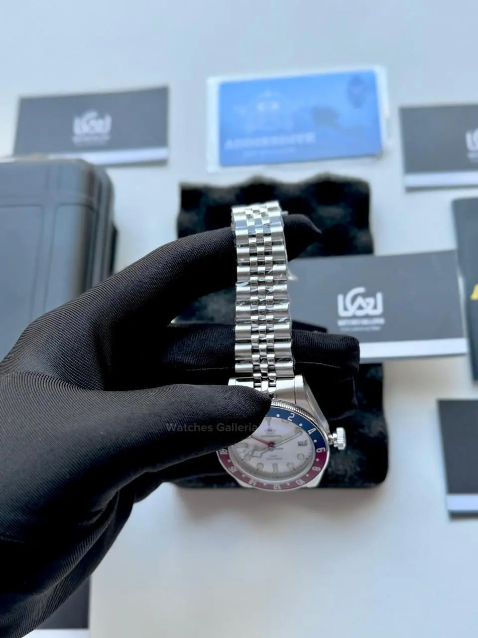 Addiesdive Black Bay GMT Pepsi Quartz (White) AD2044 Watches Galleria