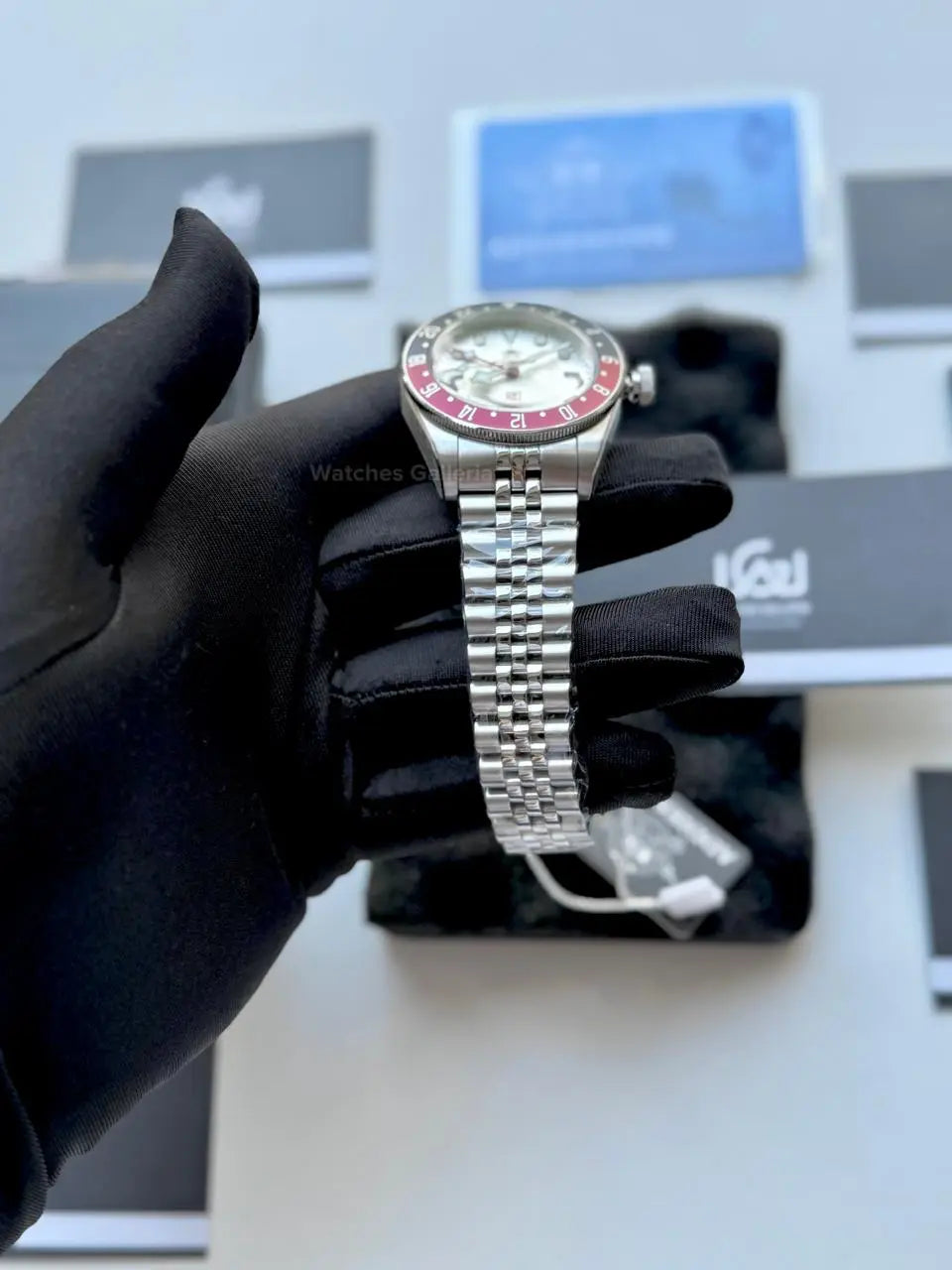 Addiesdive Black Bay GMT Pepsi Quartz (White) AD2044 Watches Galleria