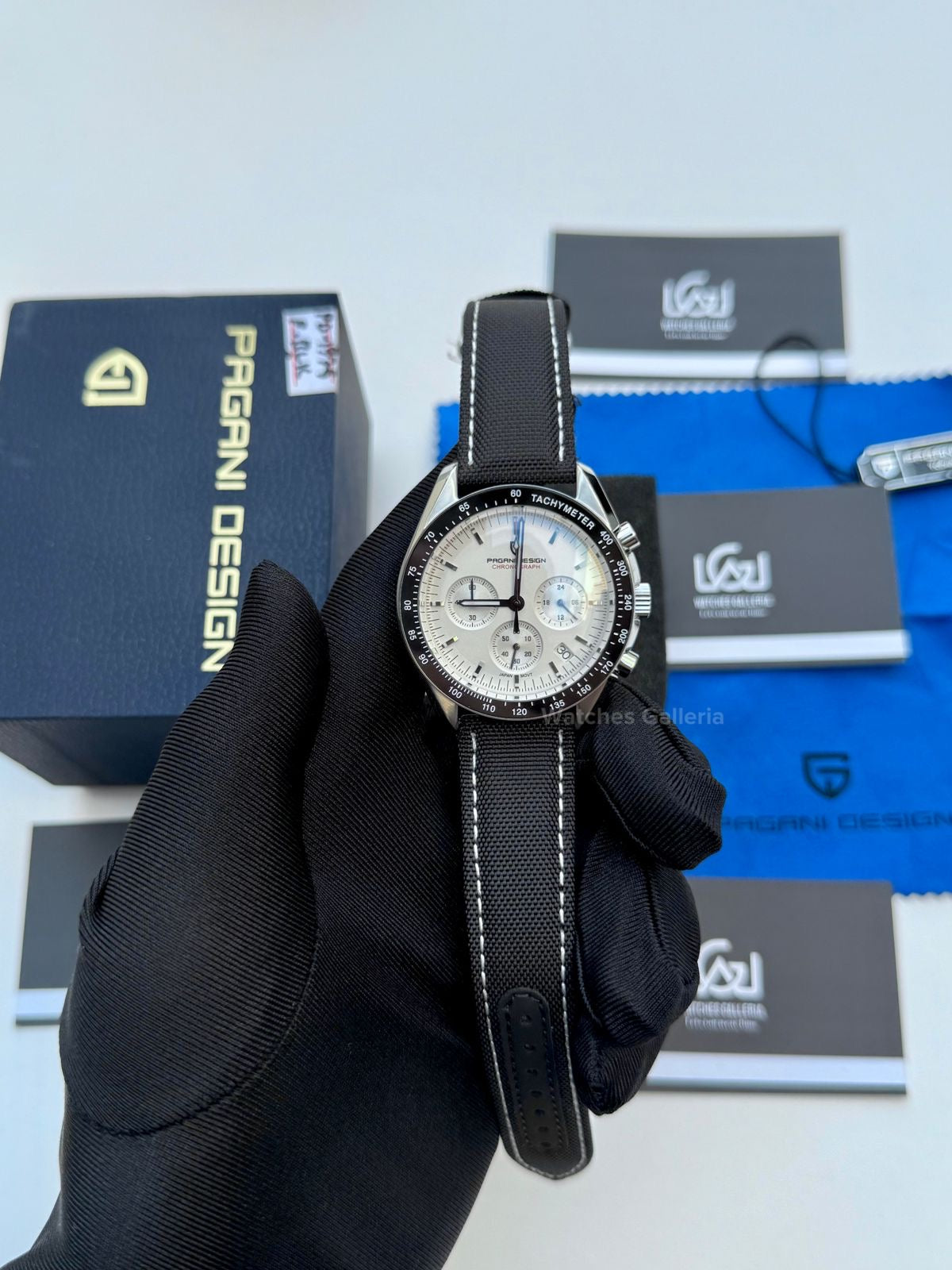 Pagani Design Speedmaster Moonwatch Quartz (White ~ Black) PD1701 Watches Galleria