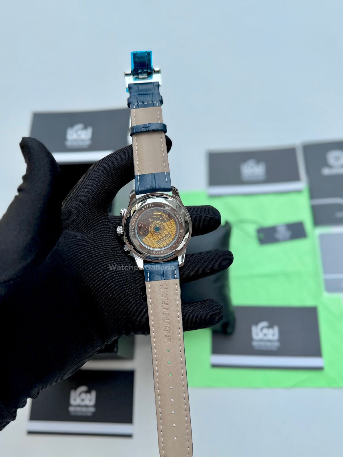 Glenaw Moonphase Automatic (Blue) GL8919 Watches Galleria