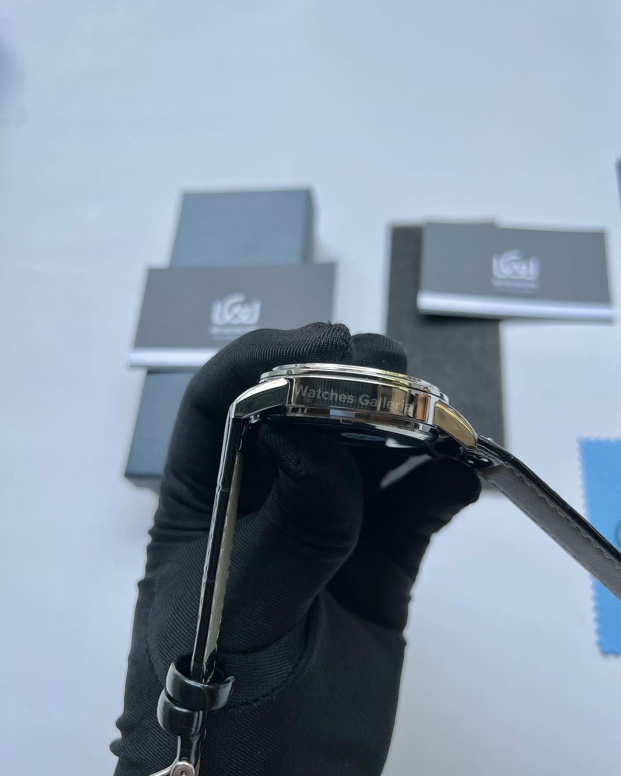 Lige Classic Moonphase Quartz (Silver Black) LG8953 Watches Galleria