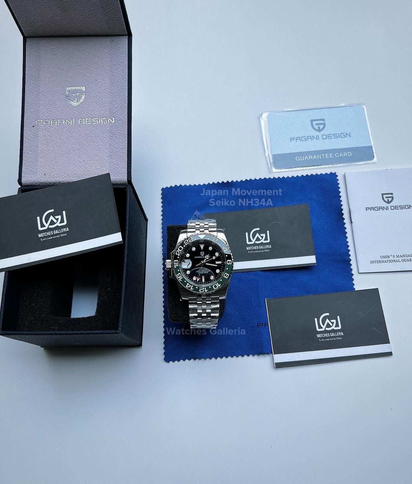 Pagani Design GMT Master I Automatic Seiko NH34A (Sprite) PD1662A