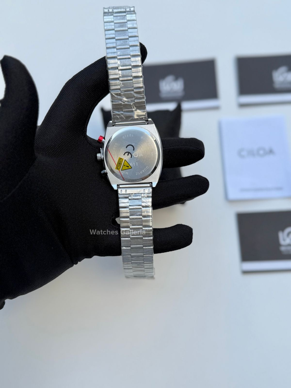 Ciloa Chronograph Steel (Green) ciloa611 Watches Galleria