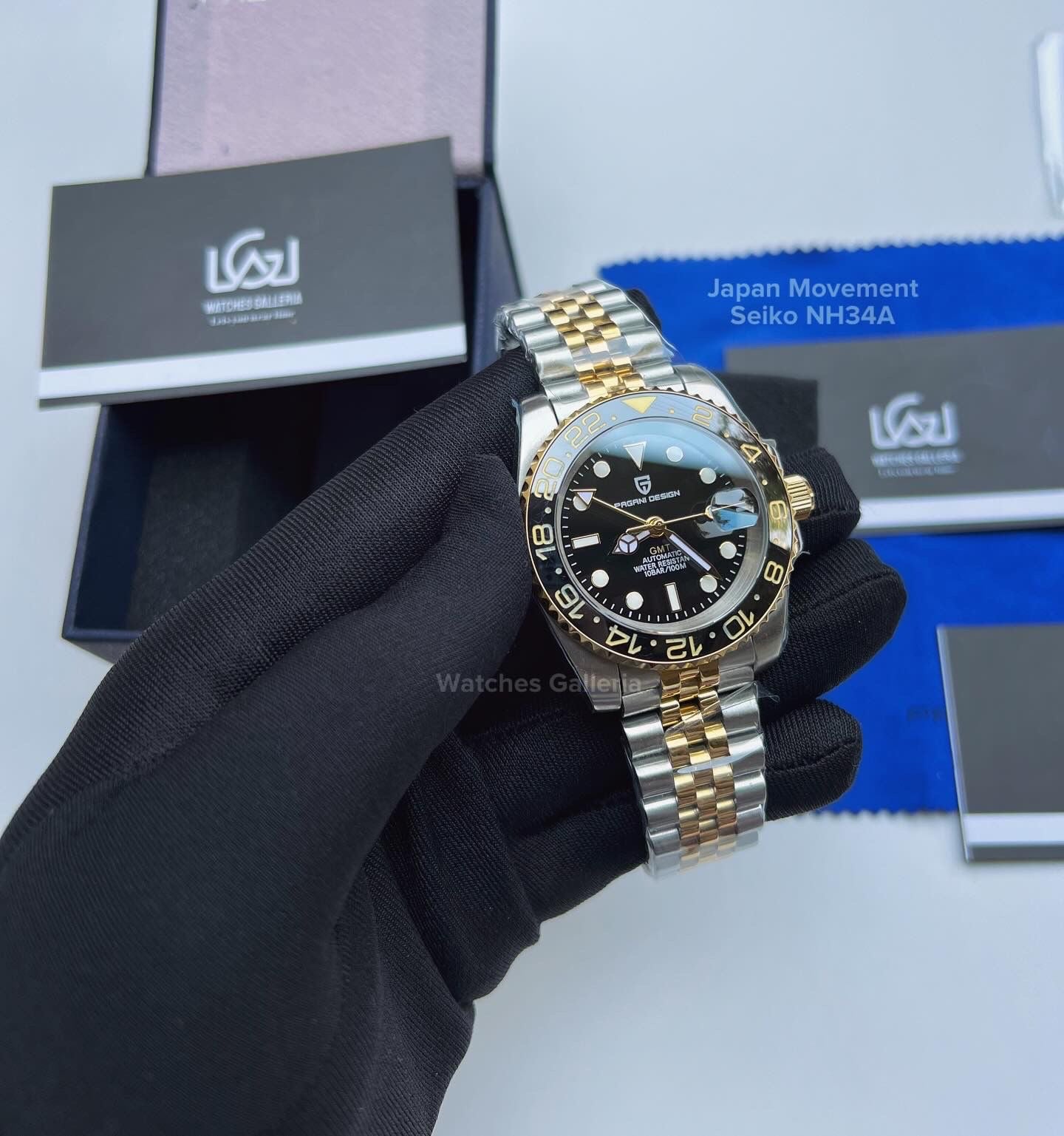 Pagani Design GMT Master II V5 Automatic Seiko NH34A (Two Tone) PD1662A âDISCONTINUEDâ