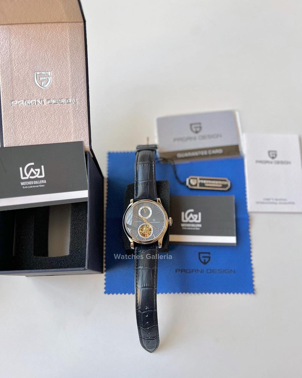 Pagani Design Cocktail Moonphase Tourbillon Automatic (Blue) PD1656 "DISCONTINUED"