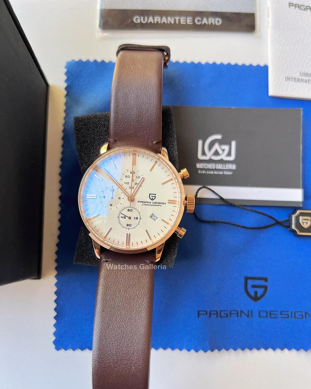 Pagani Design Flight Chronograph Quartz (Brown/Gold/White) PD2720