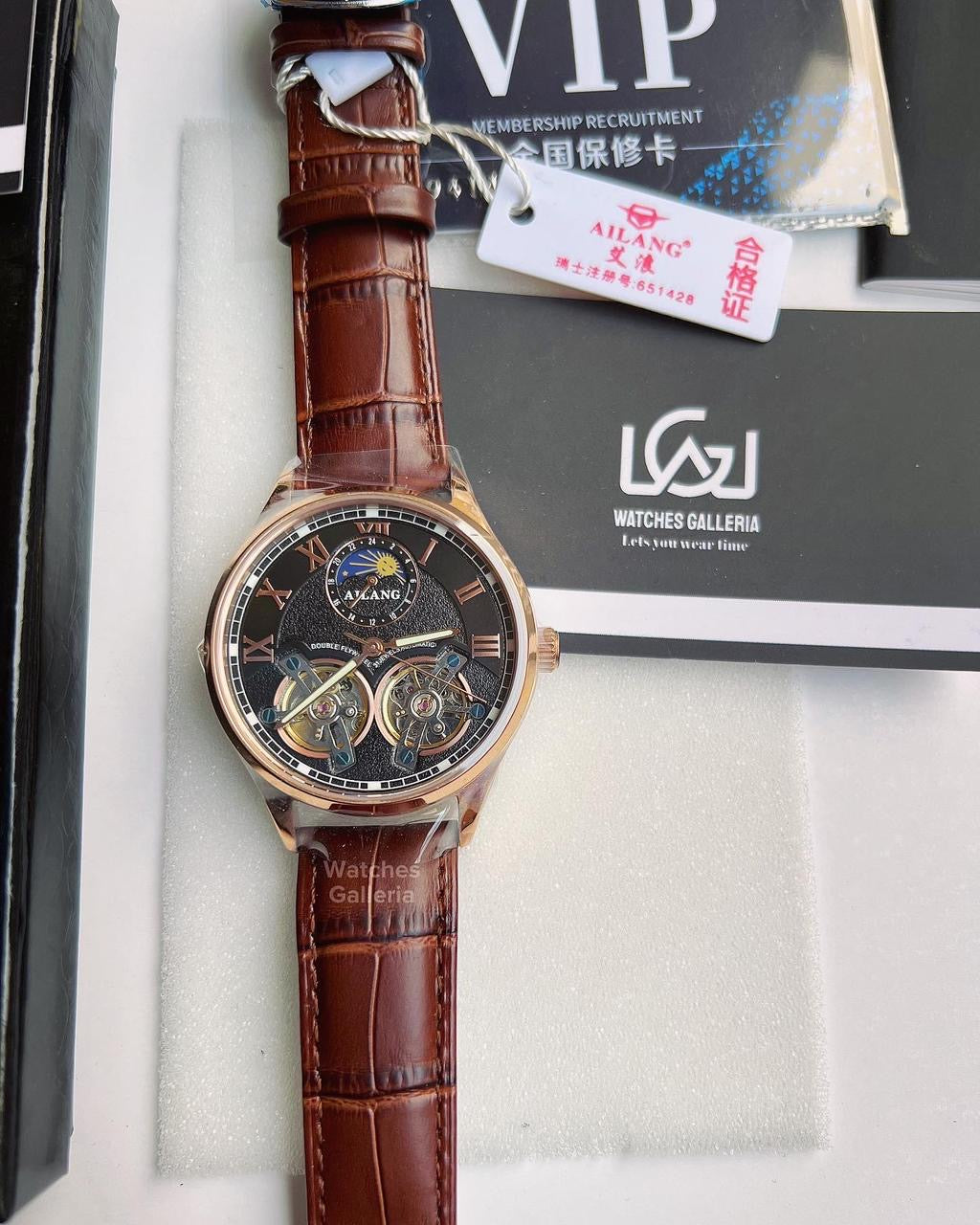 Ailang Double Flywheel Automatic (Brown/Black) AL8822