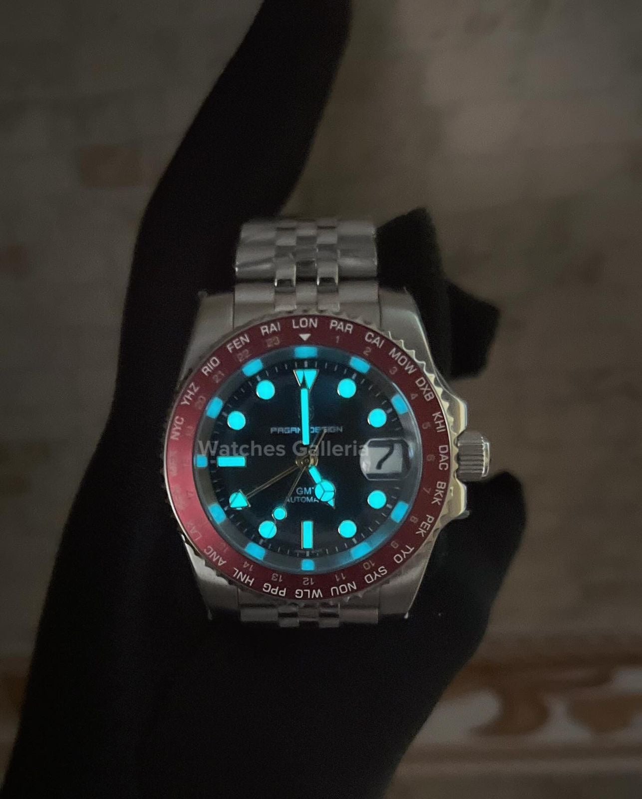 Pagani Design World Time GMT Automatic (Red) PD1758