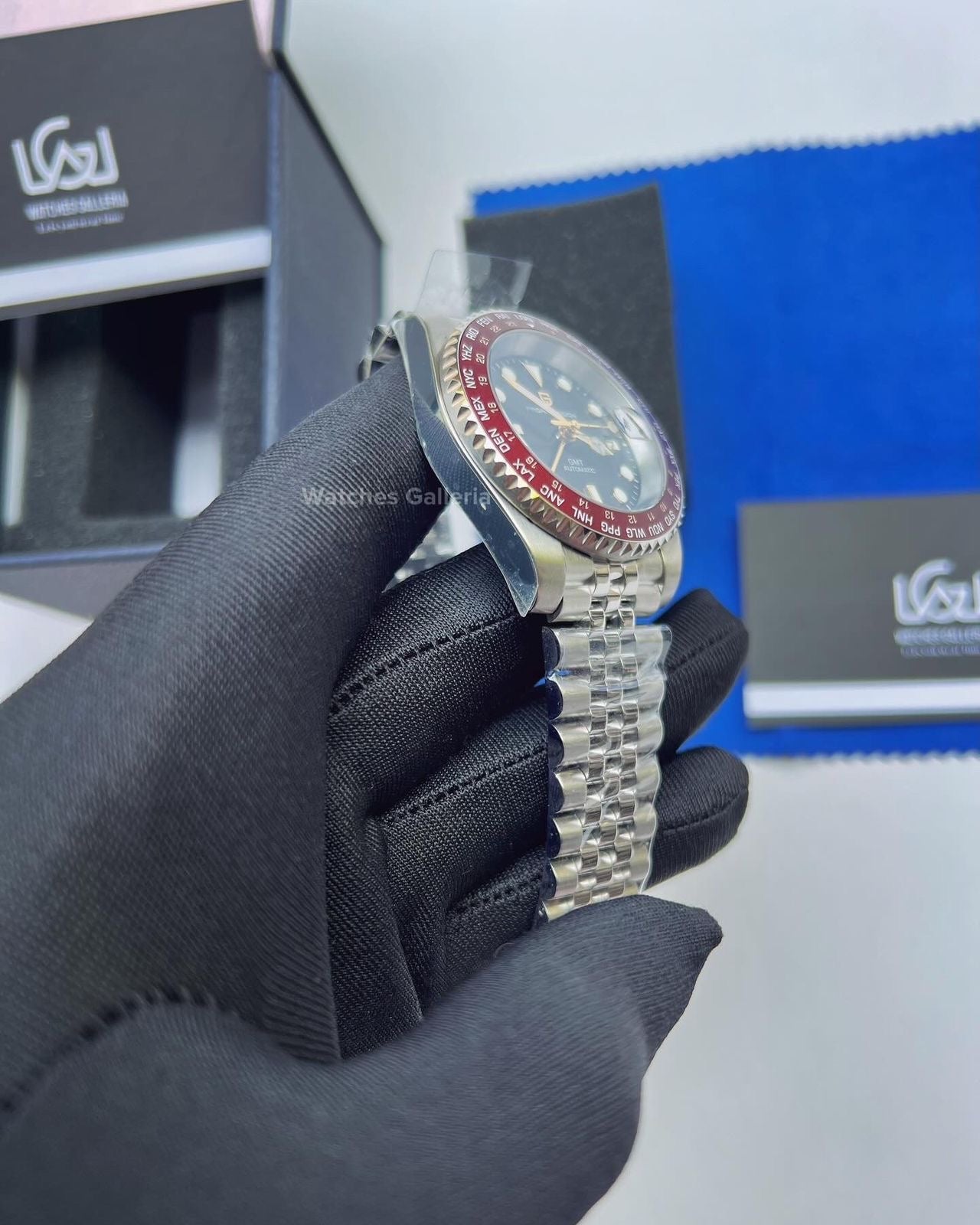 Pagani Design World Time GMT Automatic (Red) PD1758 Watches Galleria