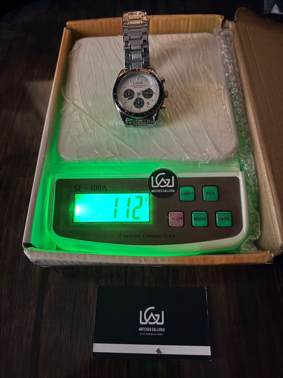Lige Speedmaster Quartz (White/Black) Lige89137 Watches Galleria © Copyrights All Right Reserved