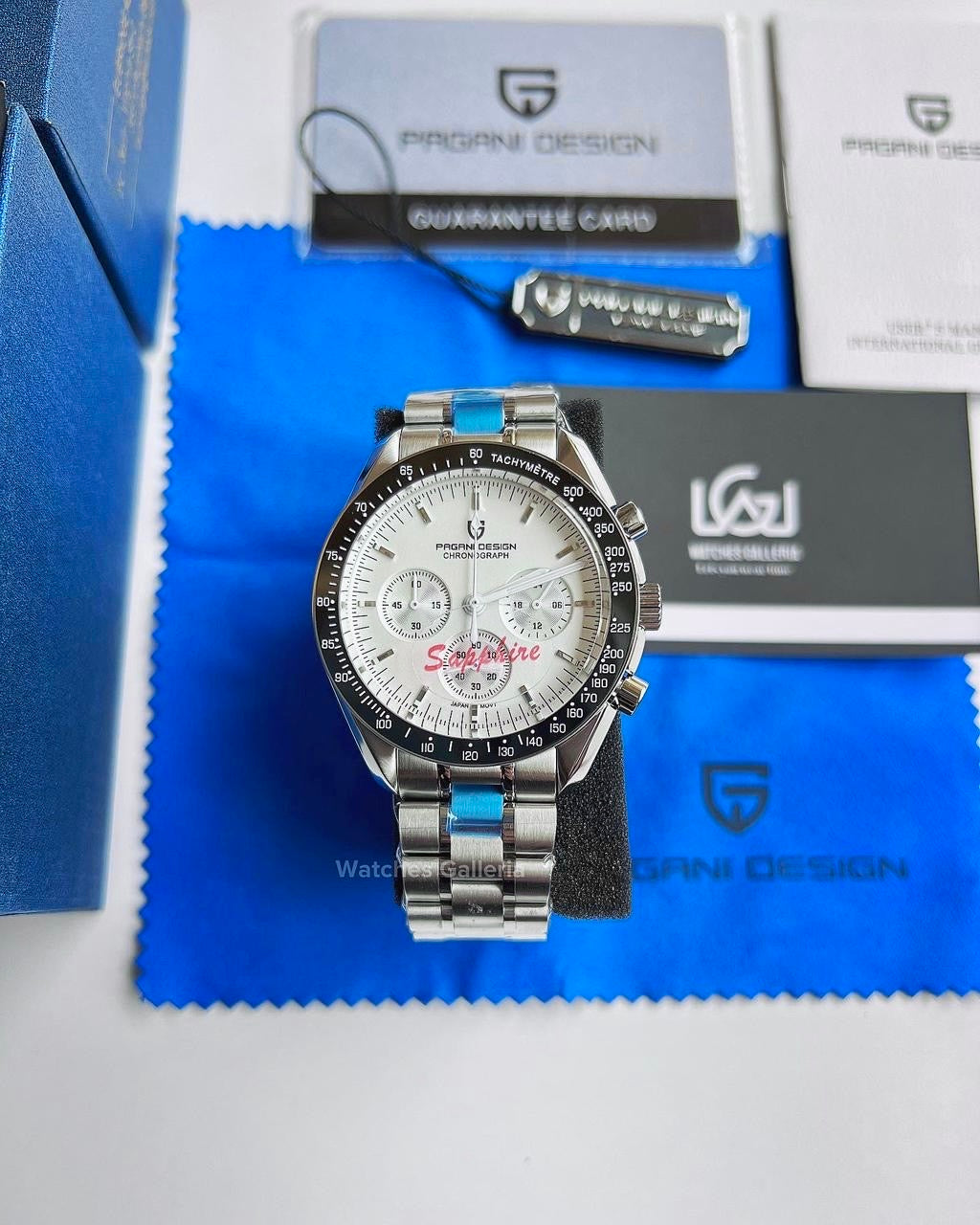 Pagani Design Speedmaster Moonwatch Quartz (White) PD1701 V3