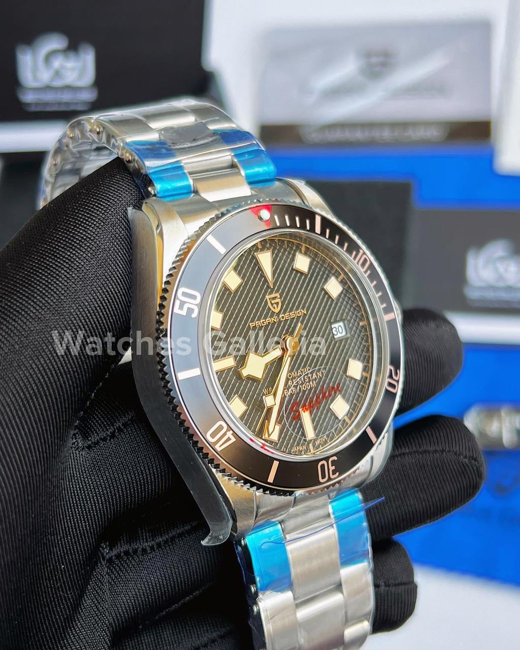 Pagani Design Black Bay Automatic (Black) PD1671