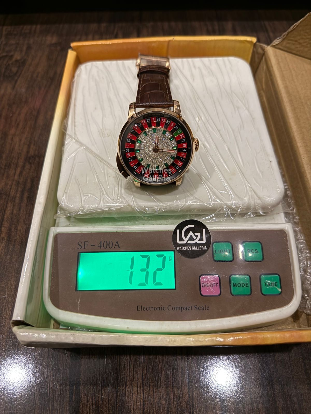 Pindu Design Casino Roulette Button Edition Automatic (Baguette Cut Diamonds) P6628 Watches Galleria