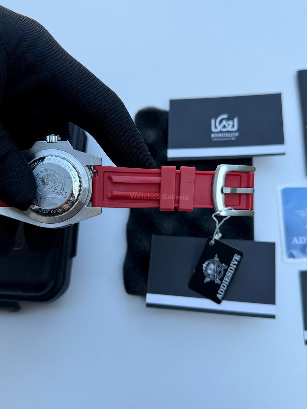 Addiesdive Yachtmaster Quartz (Red) AD2040 Watches Galleria
