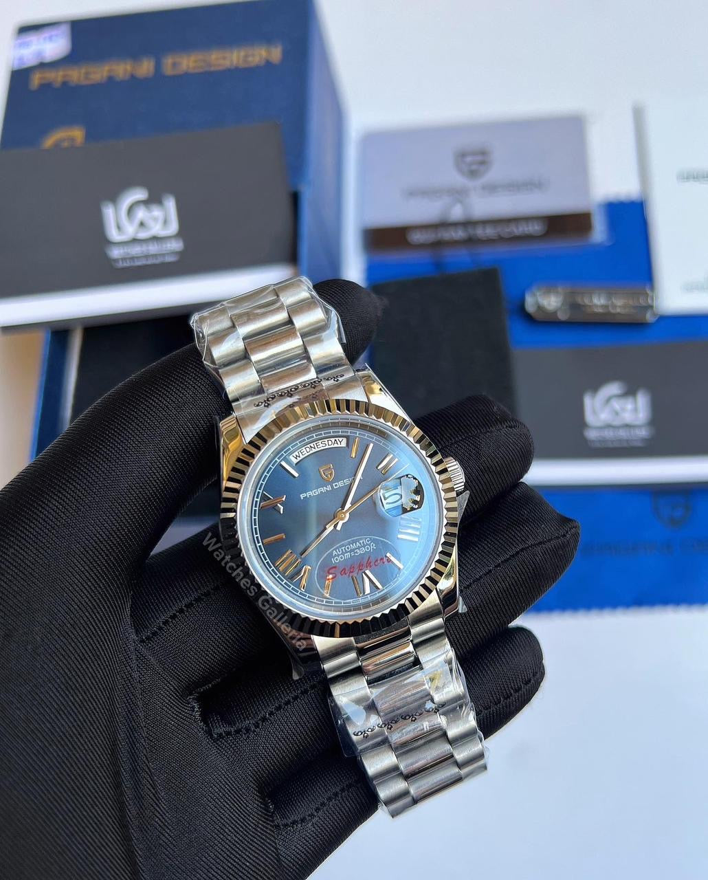 Pagani Design Date Day Automatic 36mm (Blue) PD1752