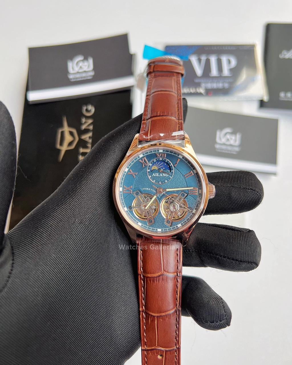 Ailang Double Flywheel Automatic (Brown/Blue) AL8822