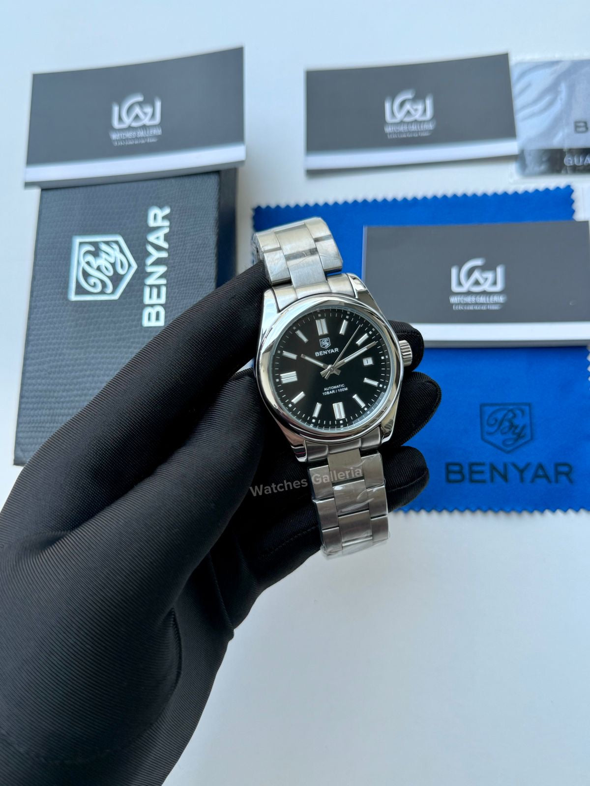 Benyar Oyster Perpetual Automatic (Black) BY5185 Watches Galleria