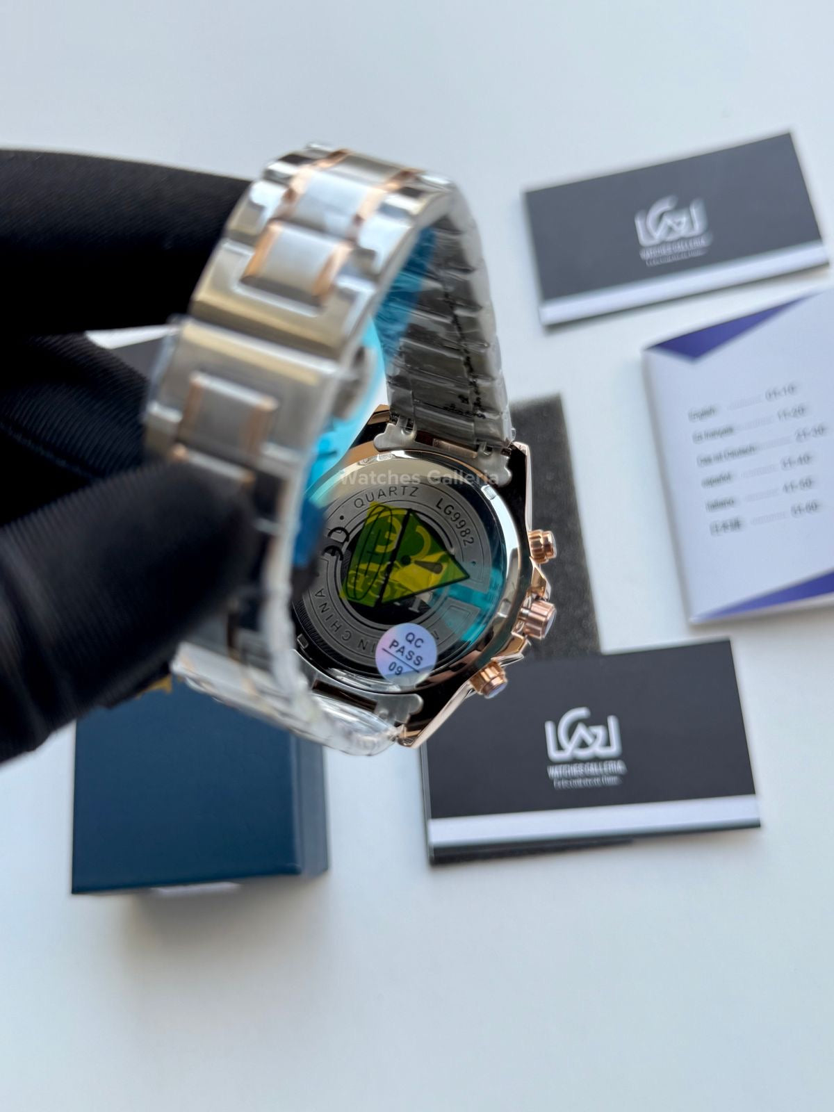 Lige Chronograph Quartz (Gold Black) Lige9982 Watches Galleria