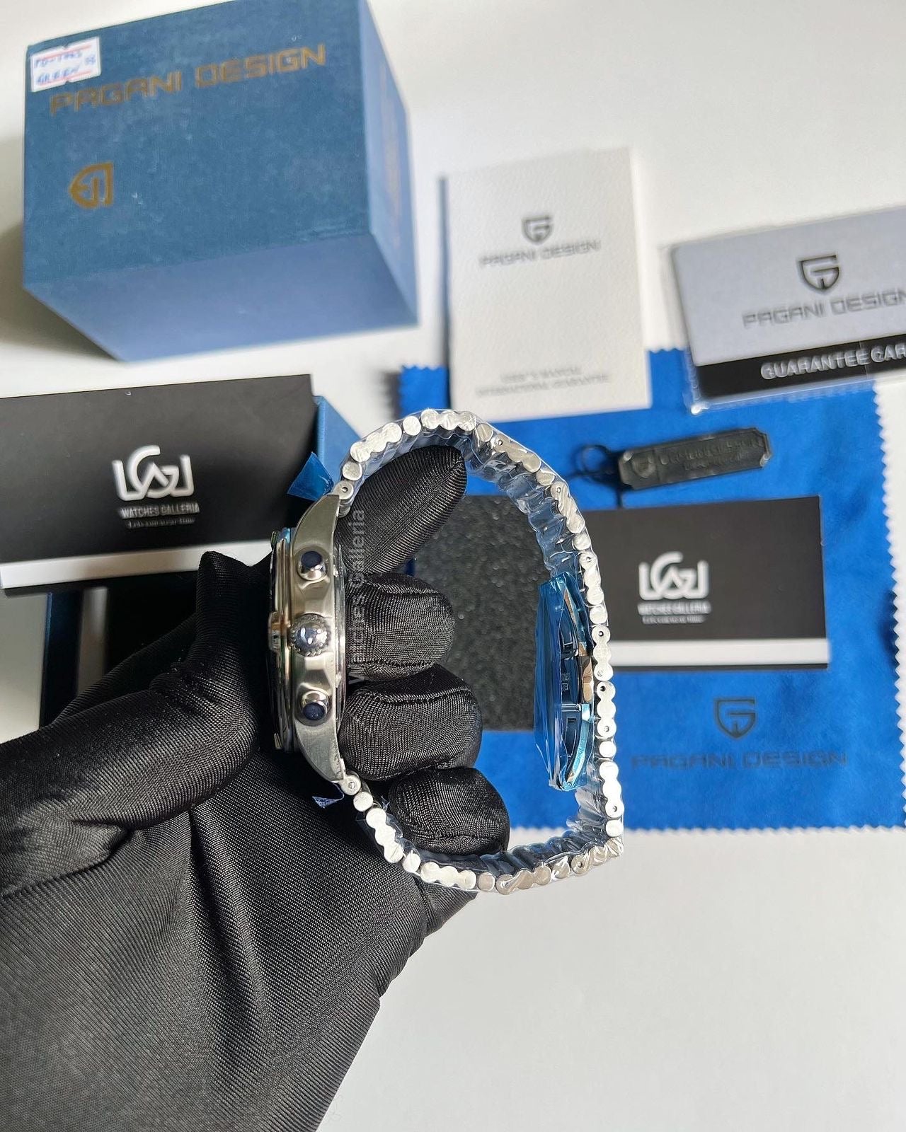 Pagani Design Chronomat W/ Rouleaux Bracelet (Blue) (Discontinued) PD1705