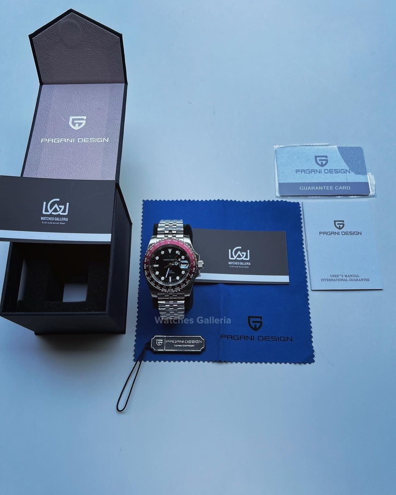 Pagani Design World Time GMT Automatic (Red) PD1758 Watches Galleria