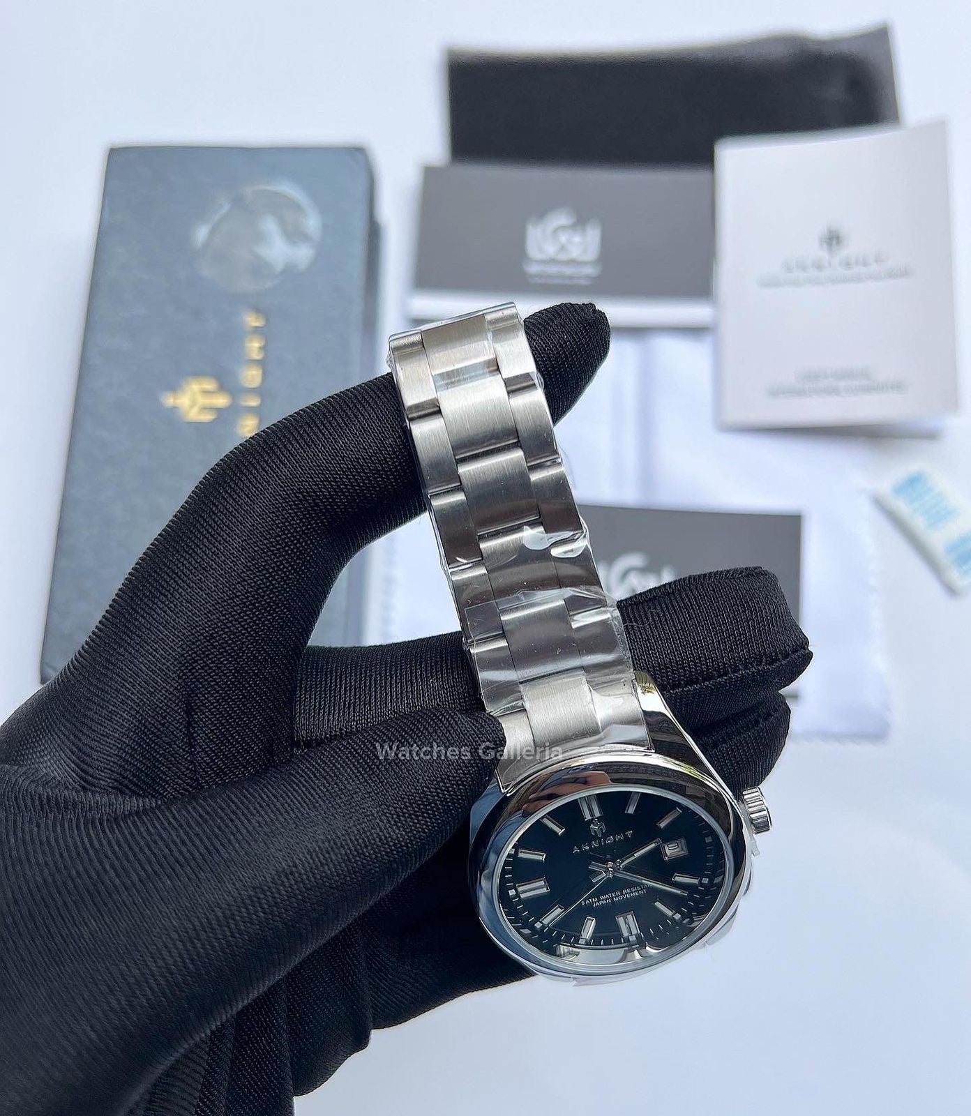 Aknight Oyster Perpetual Quartz (Black) AK2113